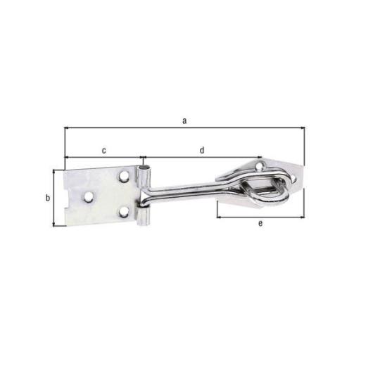 Überfalle L.140mm B.36mm STA galv.verz.d.pass.GAH | 10 Stück