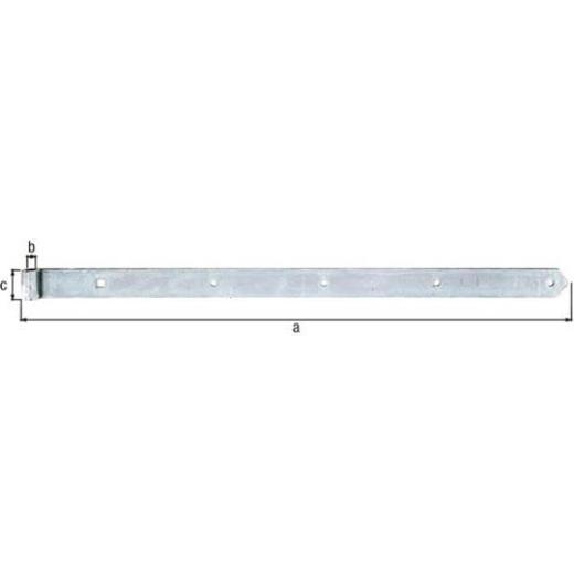 Ladenband L.800x16x45mm S.5mm STA galv.verz.d.pass.D.16mm rd GAH