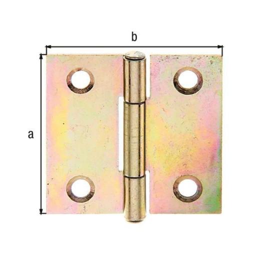 Scharnier H.31mm B.31mm S.0,75mm STA sdmverz.quad.GAH | 50 Stück