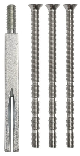 Wechselstift 4-KT.10 STA verzinkt/vernickelt M6 SCHNEGEL