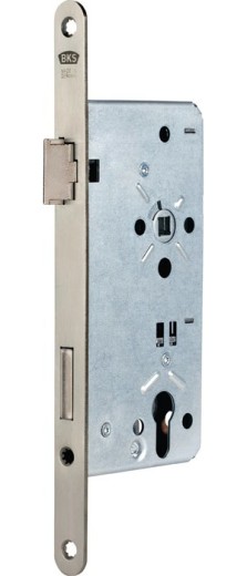 Haustür-Einsteckschloss 0024 PZW 24/65/92/10mm DIN R silber rd BKS