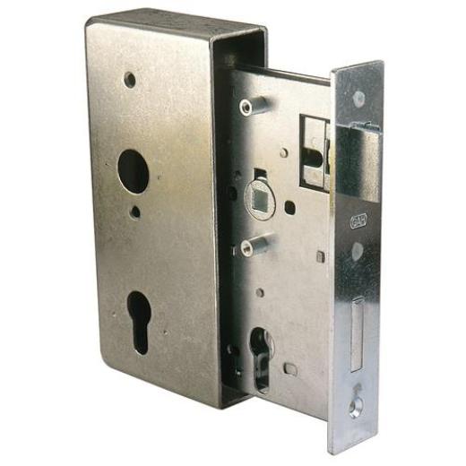 GAH - Schlosskasten DIN L/R Maß A185xB90xC55xE34mm Dornm.55mm