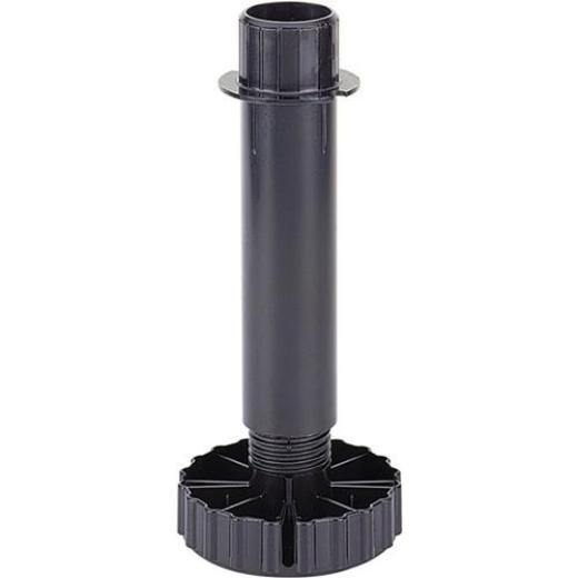 Sockelverstellfuß Korrekt Ku.schwarz 150mm Bereich -6/+30mm HETTICH | 10 Stück