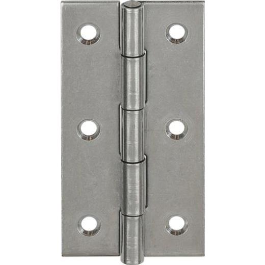 Scharnier H.30mm B.22mm S.0,8mm VA gerollt,schmal VORMANN | 50 Stück