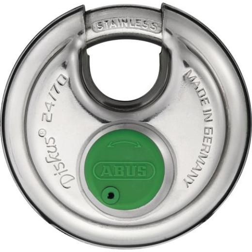 ABUS - Zylindervorhangschloss 24IB/70 Schlosskörper-B.70mm VA versch.-schl.