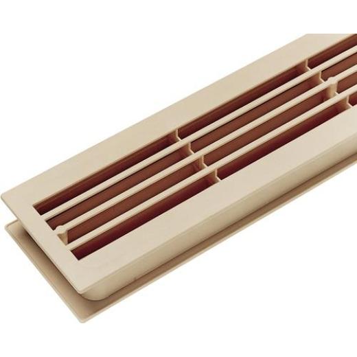 Badezimmerlüftung L.452mm B.92mm Ku.ähnl.reinweiß Ecken ger.