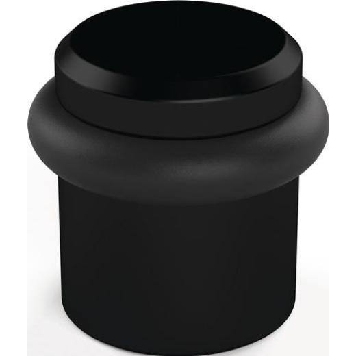 HERMETA - Bodentürpuffer 4735 D.39mm H.36mm Alu.schwarz ku.-besch.Dübelmontage