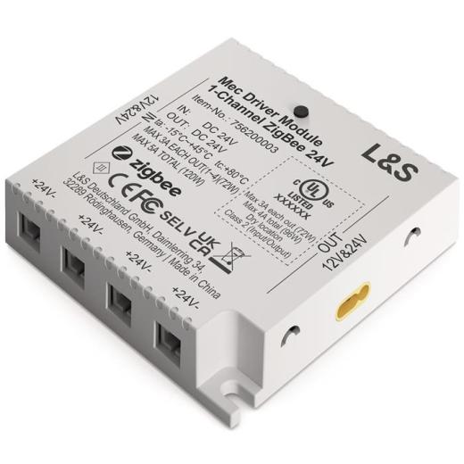 Funktionsmodul Mec Driver 1 Kanal,4 LED Ausg.24V DC L.73,6mm L&S