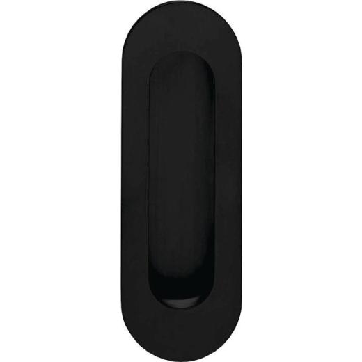 Schiebetürmuschel 4476 VA schwarz ov.bl.L.120 mm B.40 mm