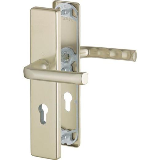 Hoppe Schutzgarnitur London Aluminium (F2/neusilberfarbig) PZ