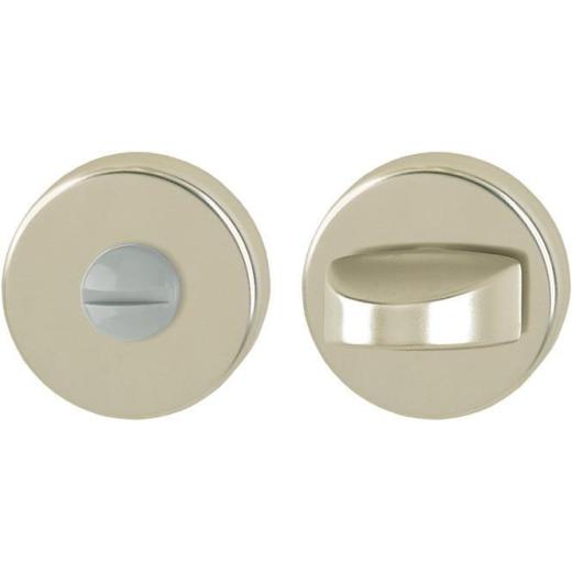 Hoppe Schlüsselrosetten-Paar Aluminium (F2/neusilberfarbig) WC