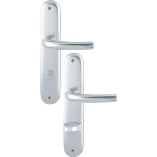Hoppe Langschildgarnitur Tôkyô Aluminium (F1) WC