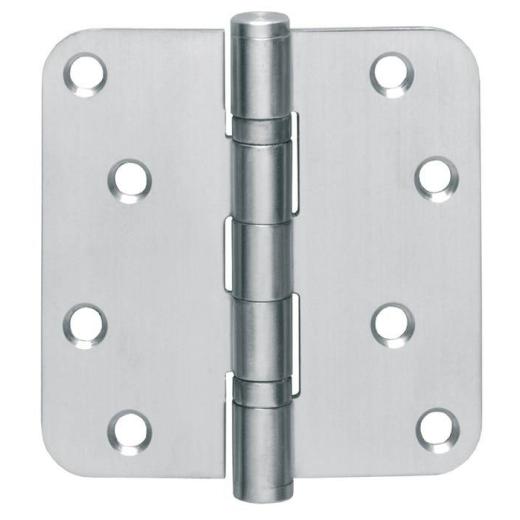 Kugellagertürscharnier VA rund  76x76 mm DIN L/R ma ausziehb.Stift