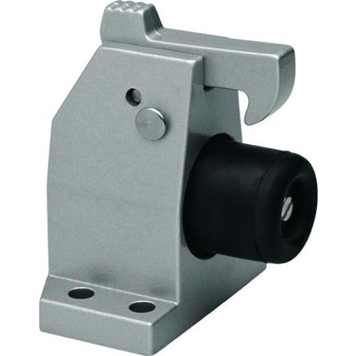 DENI - Türfeststeller 3871 0000 22 LM silber lack.Bodenmontage