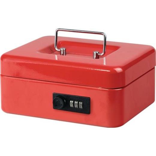 BURG-WÄCHTER - Geldkassette MONEY H90xB200xT160mm Gewicht 1kg Zahlenschloss rot