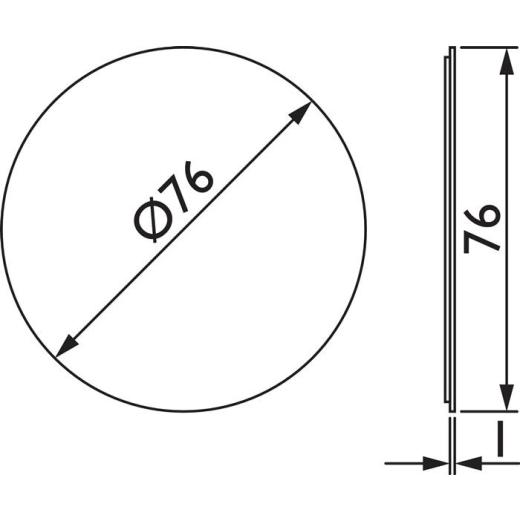 Hinweiszeichen NW-4600-3 VA Farb-Nr.60 B.126mm H.126mm TECWERK