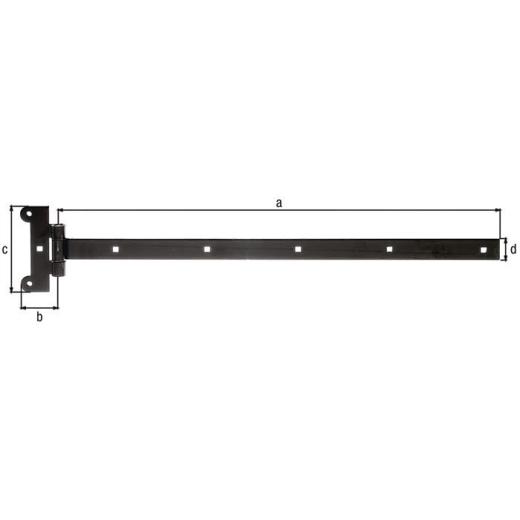 Kreuzgehänge L.591x45xB.115x30xStärke 4mm STA katapor. aufgetr. schw. Tauchlack | 10 Stück
