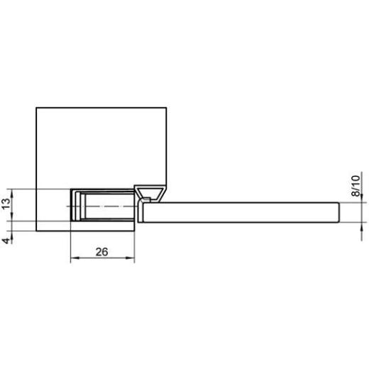 SIMONSWERK - Magnetplatte KCM 50/G VA ma geb.
