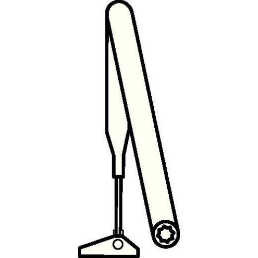 DORMAKABA - Normalgestänge weiß 9016 Stand.f.TS 71,TS 72,TS 73V u.TS 83