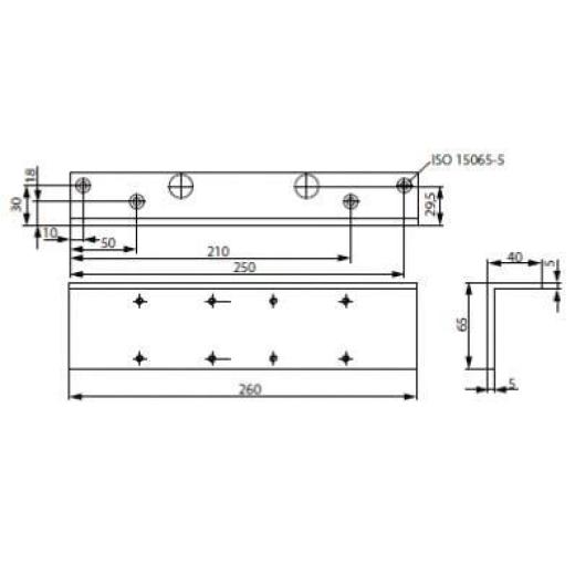 Assa Abloy - Sturzfutterw.f.DC300 silber