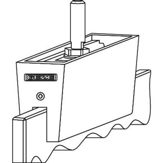 Glasklemmplatte EV1 b.140kg GEZE