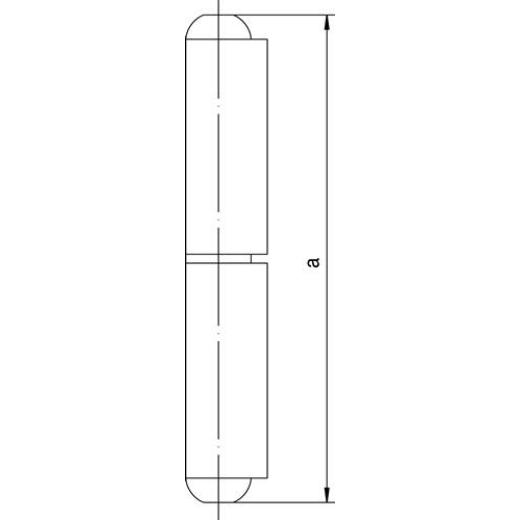 Profilrolle KO 40 Band-L.160mm STA blk Stift-D.12mm SIMONSWERK