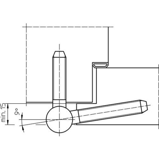 SIMONSWERK - Einbohrband BAKA C 1-20 WF 3-tlg.topzink 100kg DIN L/R HLT | 10 Stück