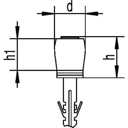 Führungsrolle 358 DÜ STA verzinkt,gelb Kunststoffrolle HELM