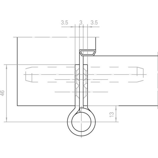 Objektband VARIANT VN 2929/160 VA ma geb.160kg 22,5mm DIN L/R stu.Tür