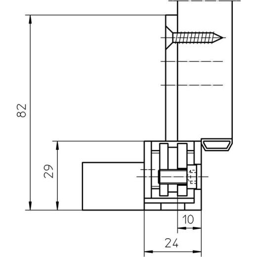 Aufnahmeelement Variant® VX 7502 STA verz.rd SIMONSWERK