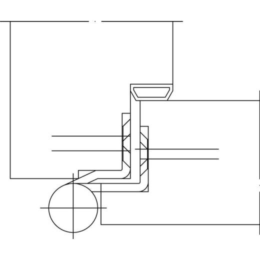 Türband QF1 STA verz.gefälzte Holzflügel Rollenlänge 140mm DIN re.SIMONSWERK