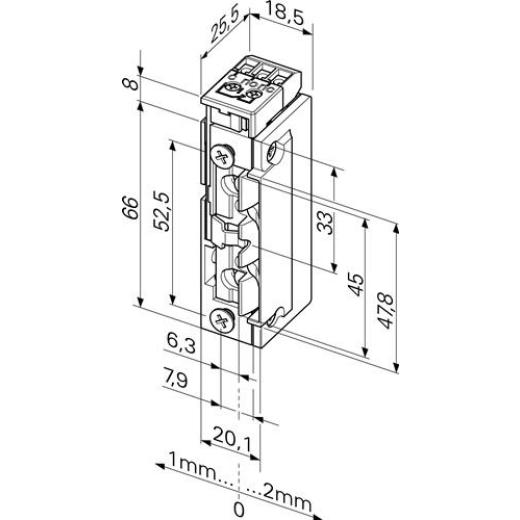 Assa Abloy - Elektrotüröffner 118.63 ProFix 2 22-42 V AC/DC Stand.DIN L/R m.FaFix