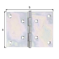 Scharnier H.100mm B.152mm S.2,0mm STA sdmverz.breit GAH | 10 Stück
