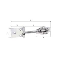 Überfalle L.140mm B.36mm STA galv.verz.d.pass.GAH | 10 Stück