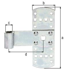 Kreuzband B.50mm L.140x50mm S.2mm STA galv.verz.d.pass.GAH