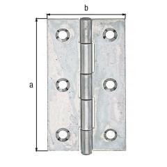 Scharnier H.82mm B.45mm S.1,25mm STA sdmverz.schmal GAH | 20 Stück