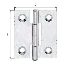 Scharnier H.31,5mm B.26mm S.0,75mm STA sdmverz.schmal GAH | 50 Stück