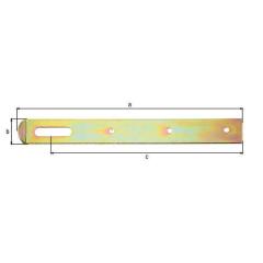 Überfalle L.250x30mm B.30mm STA galv.verz.d.pass.GAH | 10 Stück