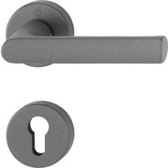 Rosettengrt.Hamburg 1700/42KB/42KBS Alu.F7302 Struktur PZ DIN L/R D/D HOPPE