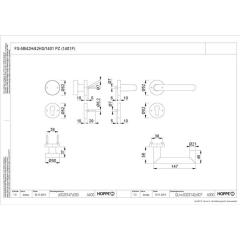 FS-Garnitur Rotterdam FS-E58/42H/42HS/1401 VA F69 K/D TS 40-65mm PZ DIN L/R HOPP