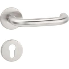 Drückergrt.Basic 01 VA 60 VA ma U-Form PZ DIN L/R fl.D/K 30 TECWERK