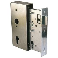 Schlosskasten DIN L/R Maß A185xB90xC55xE30mm Dornm.55mm GAH