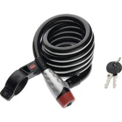 Zweiradschloss 1650 180 Reflex L.180 cm Seil-D.15mm schwarz STA BURG-WÄCHTER