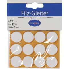 Filzgleiter 22mm Filz weiß selbstkl.16 St./SB-Karte