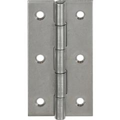 Scharnier H.30mm B.22mm S.0,8mm VA gerollt,schmal VORMANN | 50 Stück