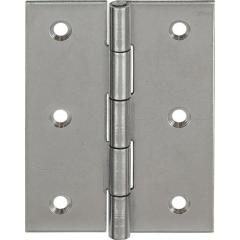 Scharnier 10502 H.60mm B.46mm S.1,2mm VA gerollt,halbbreit VORMANN | 20 Stück