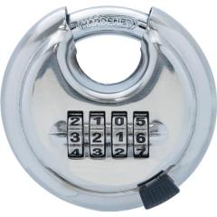 Zahlenvorhangschloss TCDI1/70RVS Schlosskörper-B.25mm STA geh.verchr.Zahlenrol.4