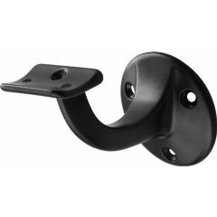 Handlaufträger 3505 Alu.ku.-besch.schwarz D.Wandplatte 56mm