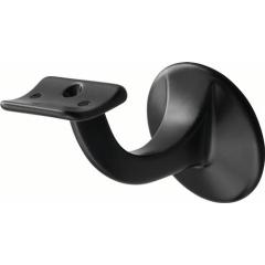 Handlaufträger 3506 Alu.ku.-besch.schwarz D.Wandplatte 56mm