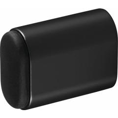 Wandtürpuffer 4700/4702/4704 Alu.schwarz ku.-besch.L.50mm HERMETA